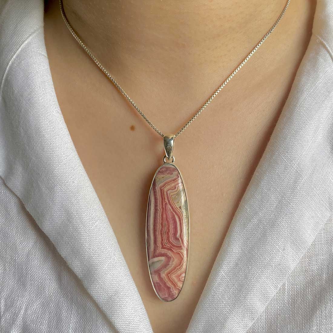 Rhodochrosite Pendant-(RDC-P-15.)